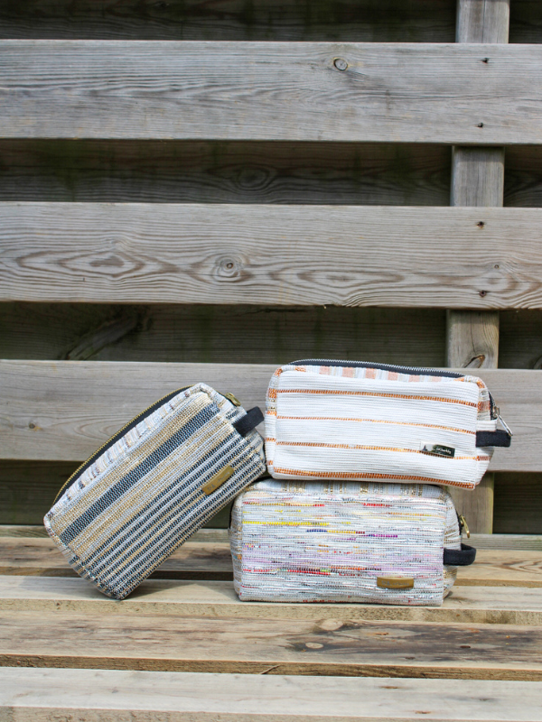 Upcycled plastic waste toilettas varianten
